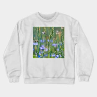 Cornflower and wheat field Crewneck Sweatshirt